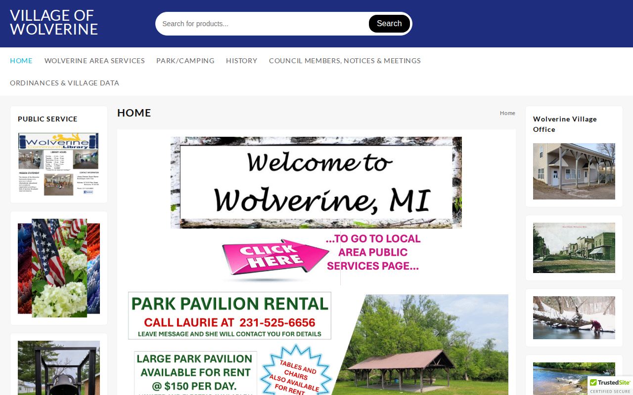 Village of Wolverine official contact page